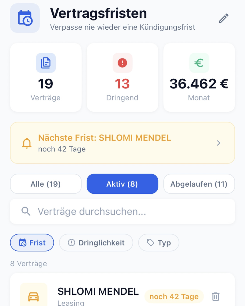 Fristen-Erinnerung