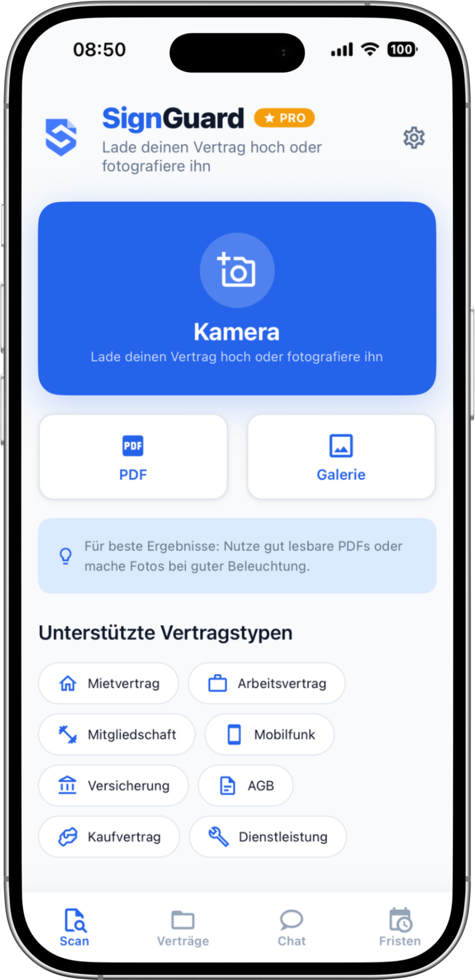 SignGuard Scan-Screen
